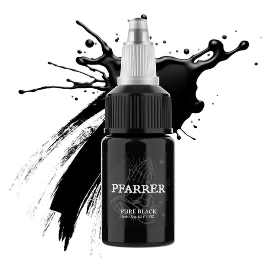 Tinta de tatuaje negra 30/60ml Vegan-Friendly PFARRER (sig)