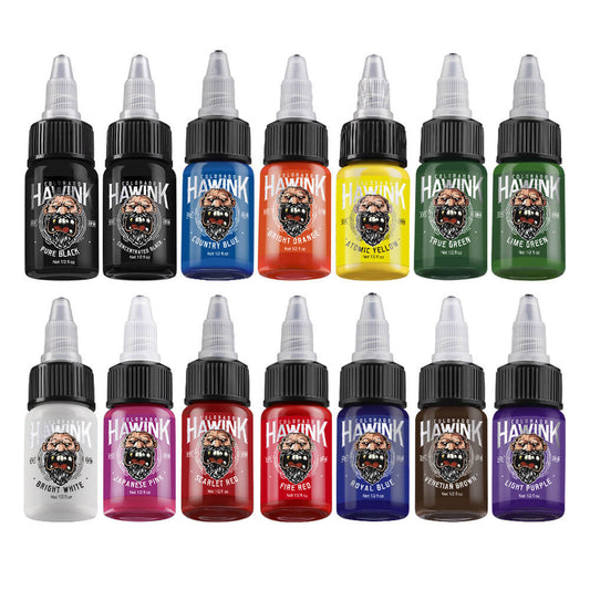 Tattoo Ink Colors Set 15ml HAWINK