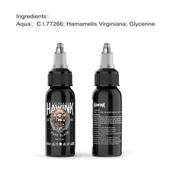 Tattoo Ink Pure Black and Concentrated Black 15-240ml HAWINK (sig)