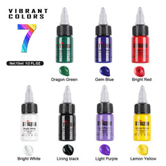 Tattoo Ink Color Set 7 PCS 15ml Stigma