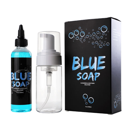 Jabón azul Stigma Tattoo 4OZ con botella de espuma 100ml