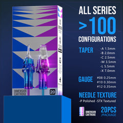 30PCS CNC Dimension Tattoo Needle Cartridges Mixed Size(1005RS 1007RS 1009RS 1205RS 1207RS 1209RS)
